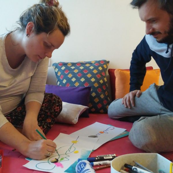 pia y fer creando
